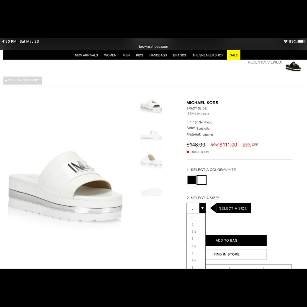 Michael Kors Brady Slides